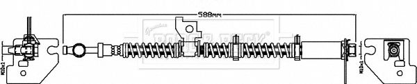 BORG & BECK Тормозной шланг BBH8308